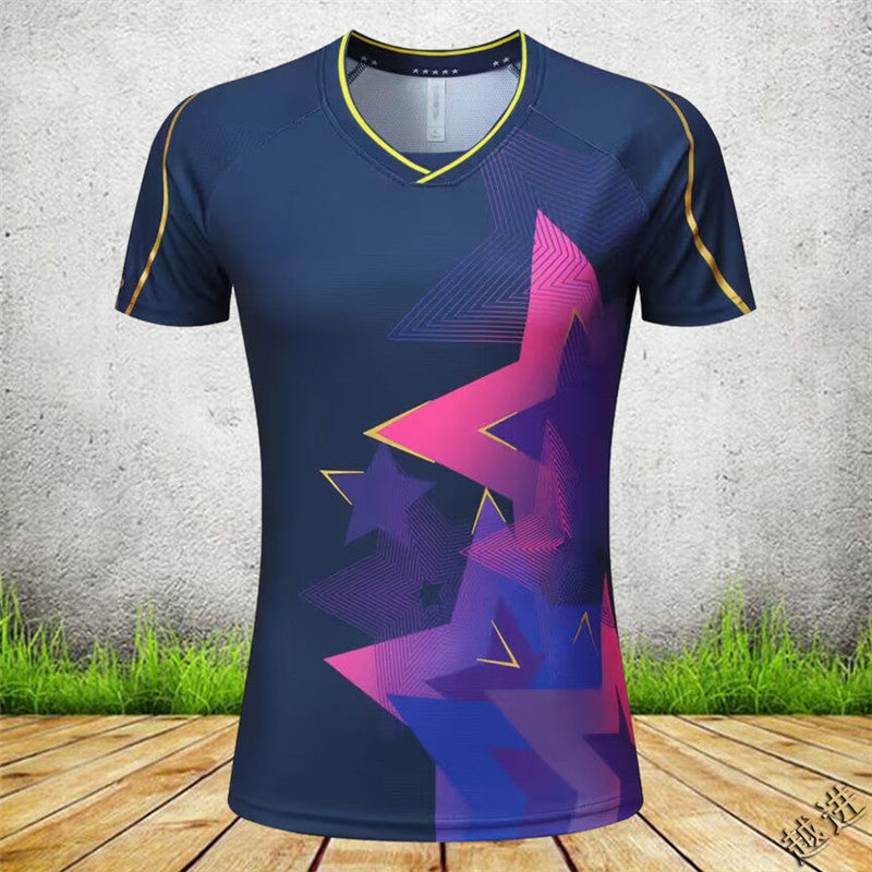 Badminton Clothes Outfit Volleyball Jacket Table Tennis Competition Short-sleeved Sportswear
