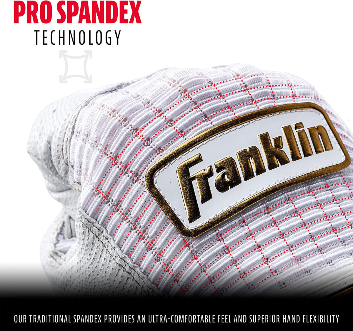 Franklin Pro Classic Gold Series Batting Gloves