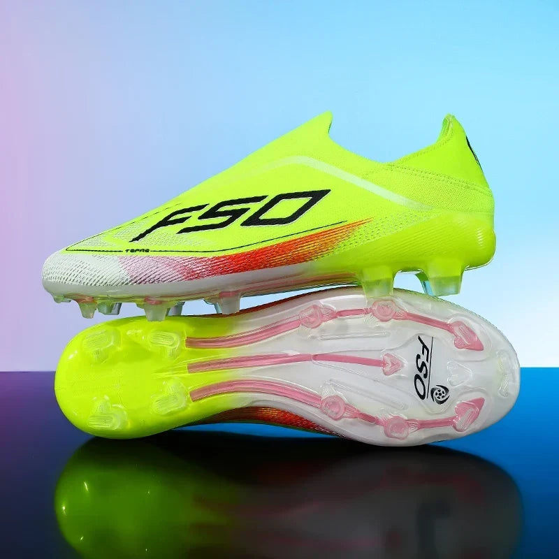 New Men Football Boots Non-Slip Boys Sneakers Soccer Shoes Grass Cleats High-quality Match Outdoor Hot-selling High-top Light