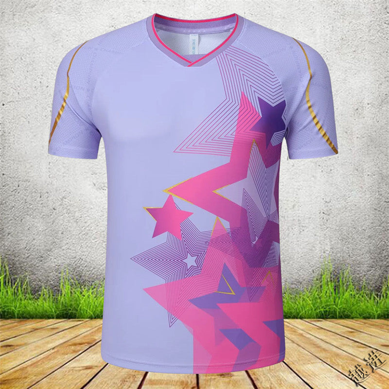 Badminton Clothes Outfit Volleyball Jacket Table Tennis Competition Short-sleeved Sportswear